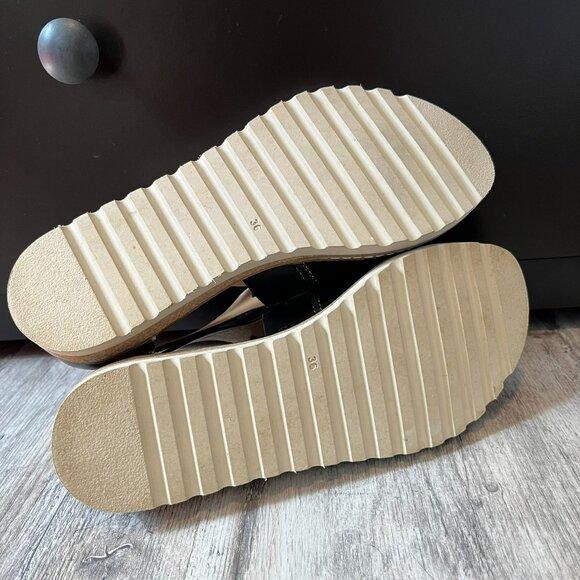 Pikolinos Acludia Black Leather Lace Up Sandals, EU 36 / US 6 - Picture 10 of 11